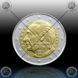 2 EVRO SLOVAŠKA 2021 (Alexander Dubček) UNC 2 EVRO SLOVAŠKA 2021 (Alexander Dubček) UNC